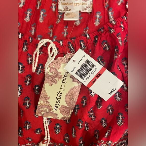 Band of Gypsies Smocked Bell Sleeve Crop Top - Picture 8 of 17